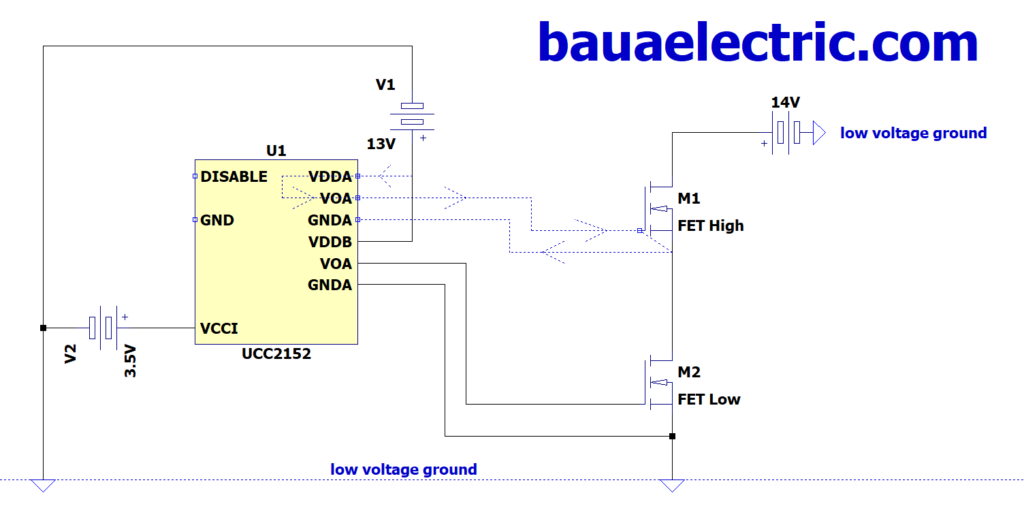 High Side Gate Driver Mosfet Circuit