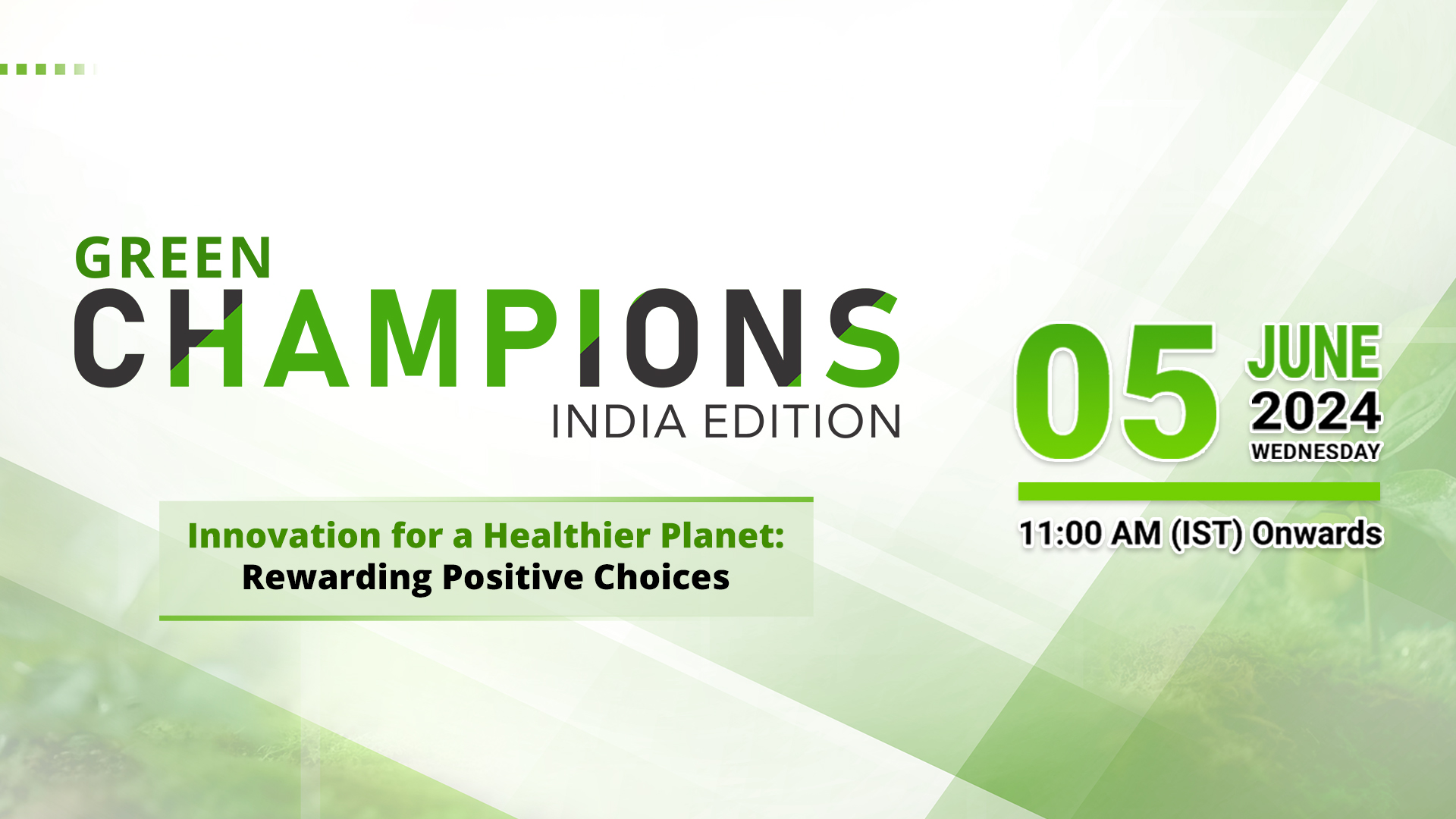 GECI Events unveils India edition of Green Champions