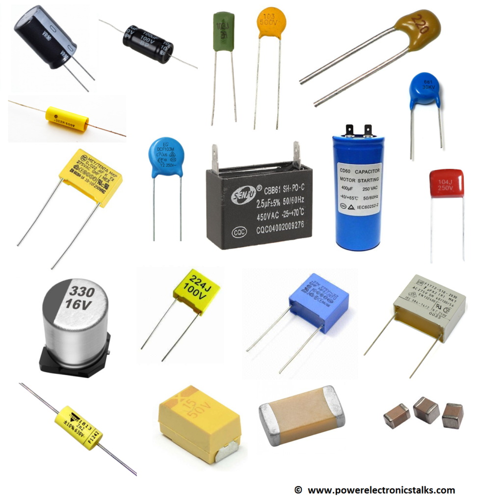 types of capacitors and their application