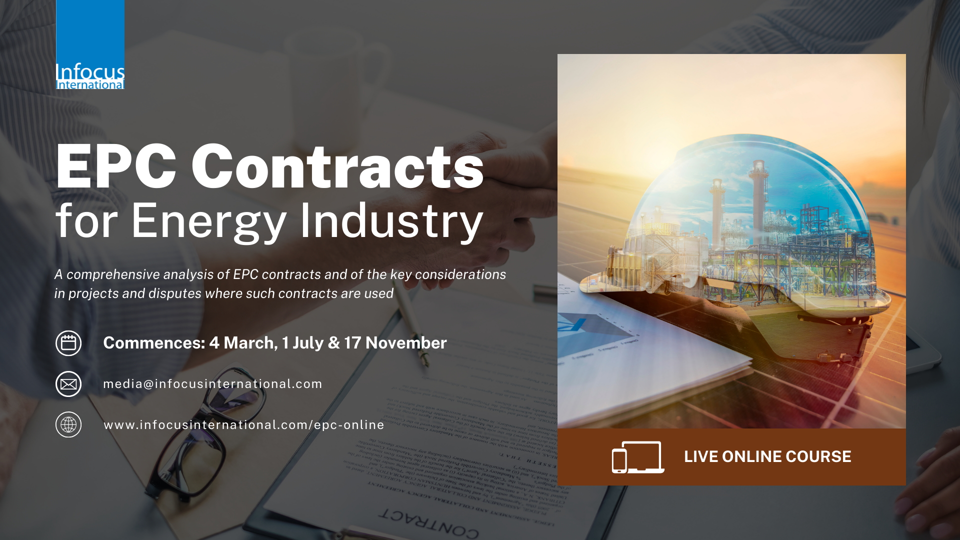 EPC Contracts for Energy Industry Course Returns