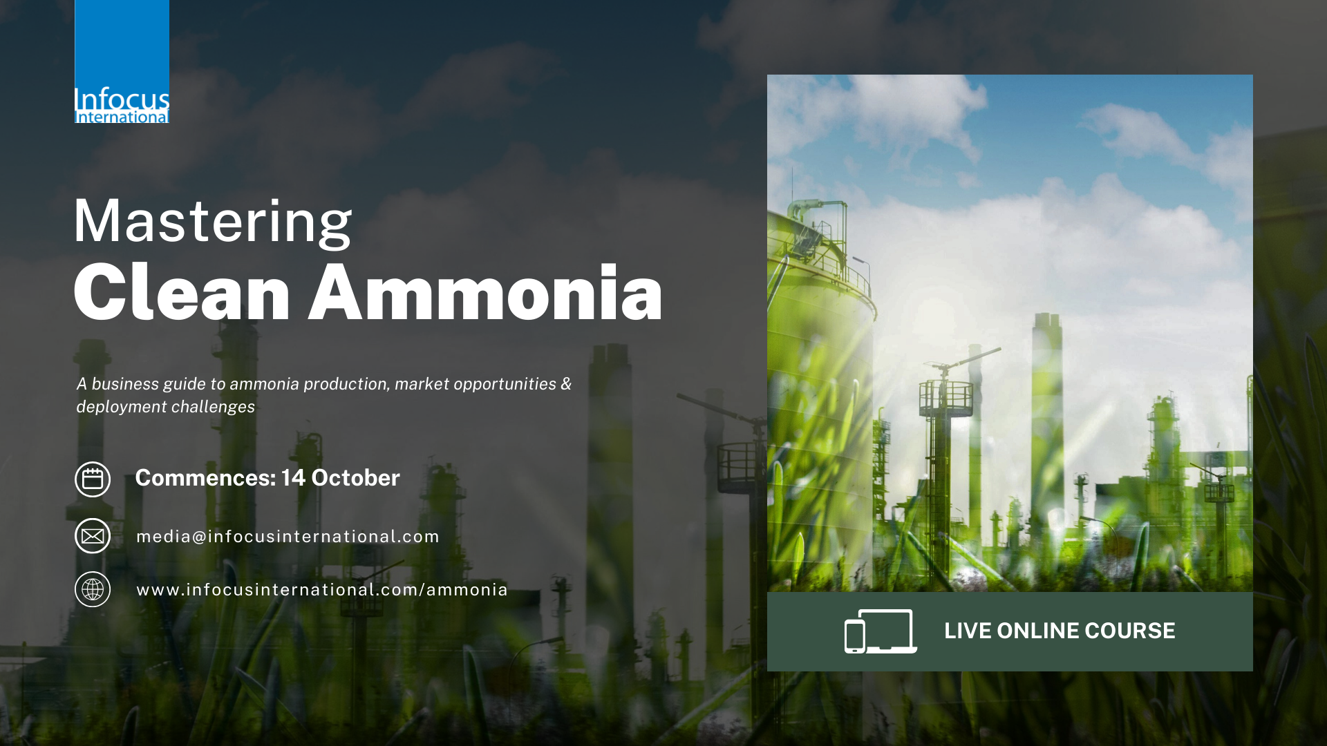 Mastering Clean Ammonia: Online Course Starts October 14th