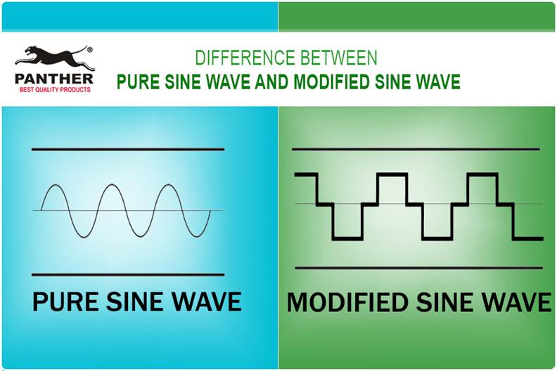 difference between pure sine wave and modified sine wave