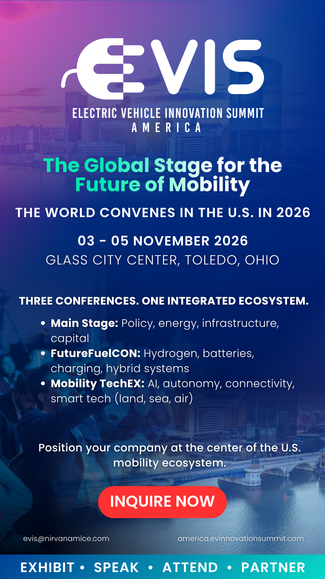 Electric Vehicle innovation Summit 2026 Toledo, Ohio, America