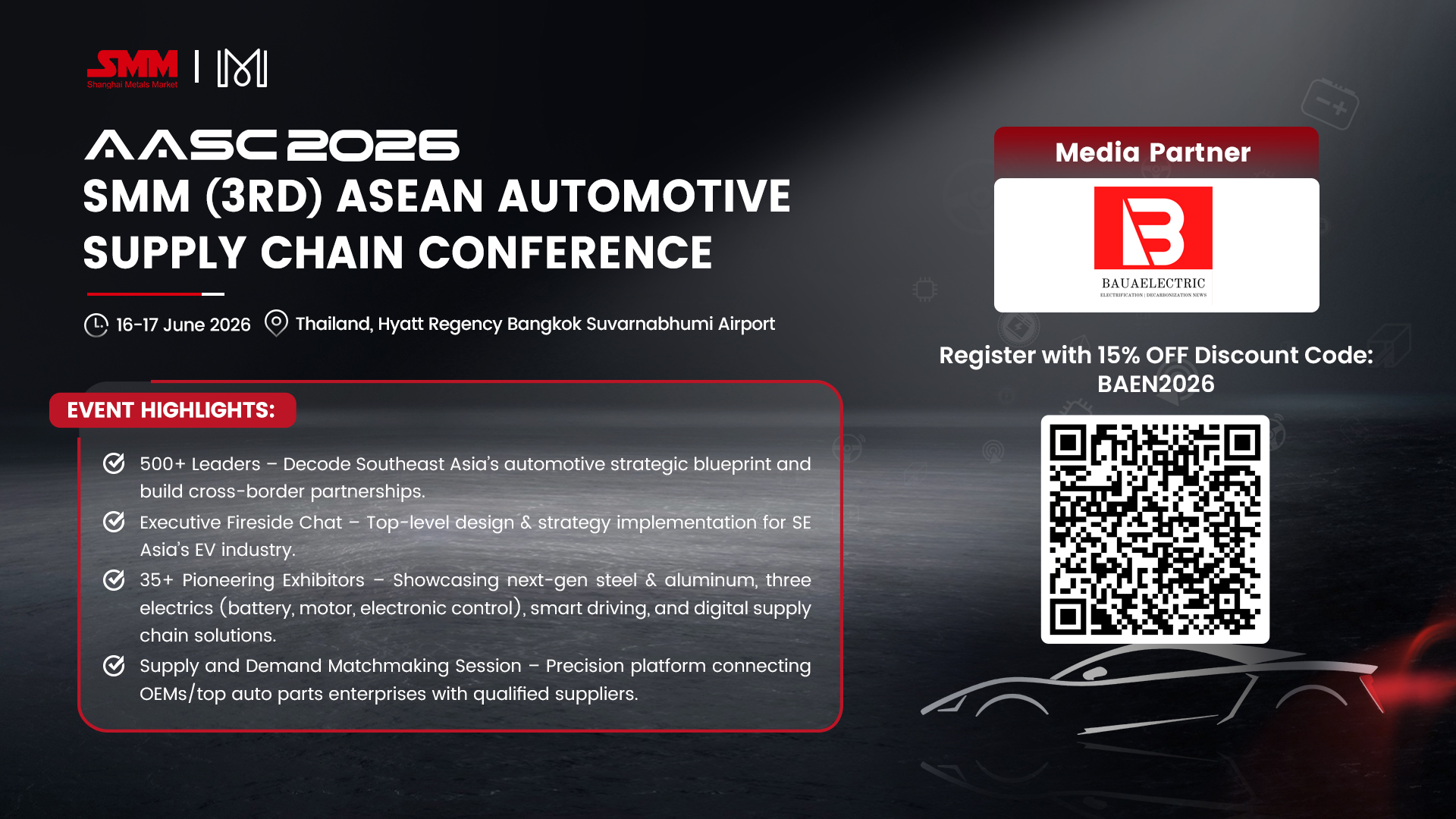 SMM (3rd) ASEAN Automotive Supply Chain Conference 2026: Turning NEV Ambition into Competitive Advantage
